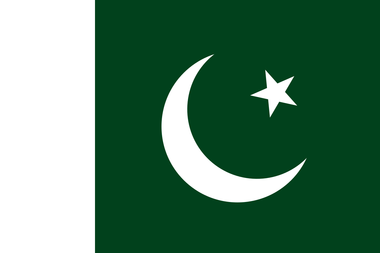 صادرات سیرنگ به کشور پاکستان - پرچم کشور پاکستان